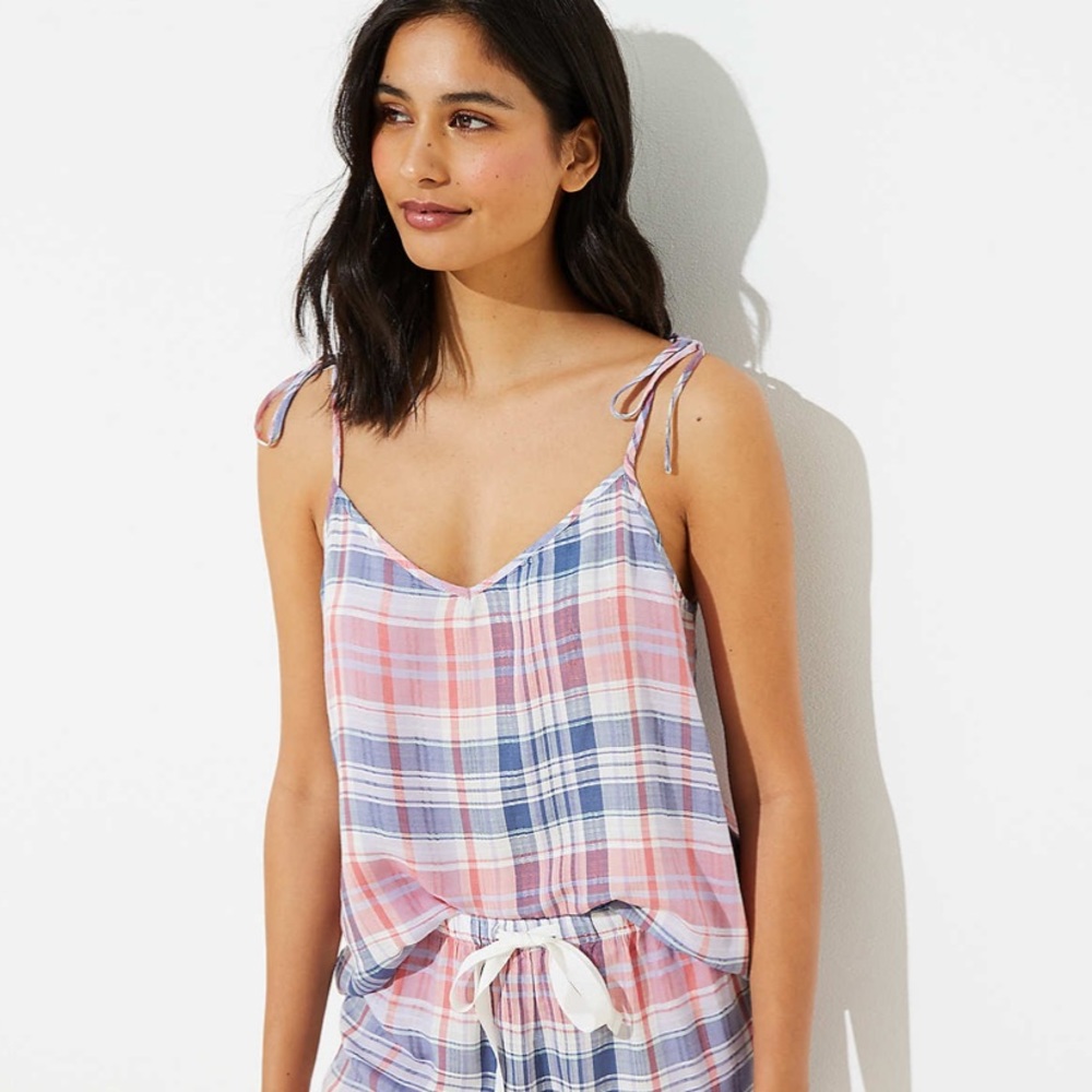 Plaid Pajama Cami